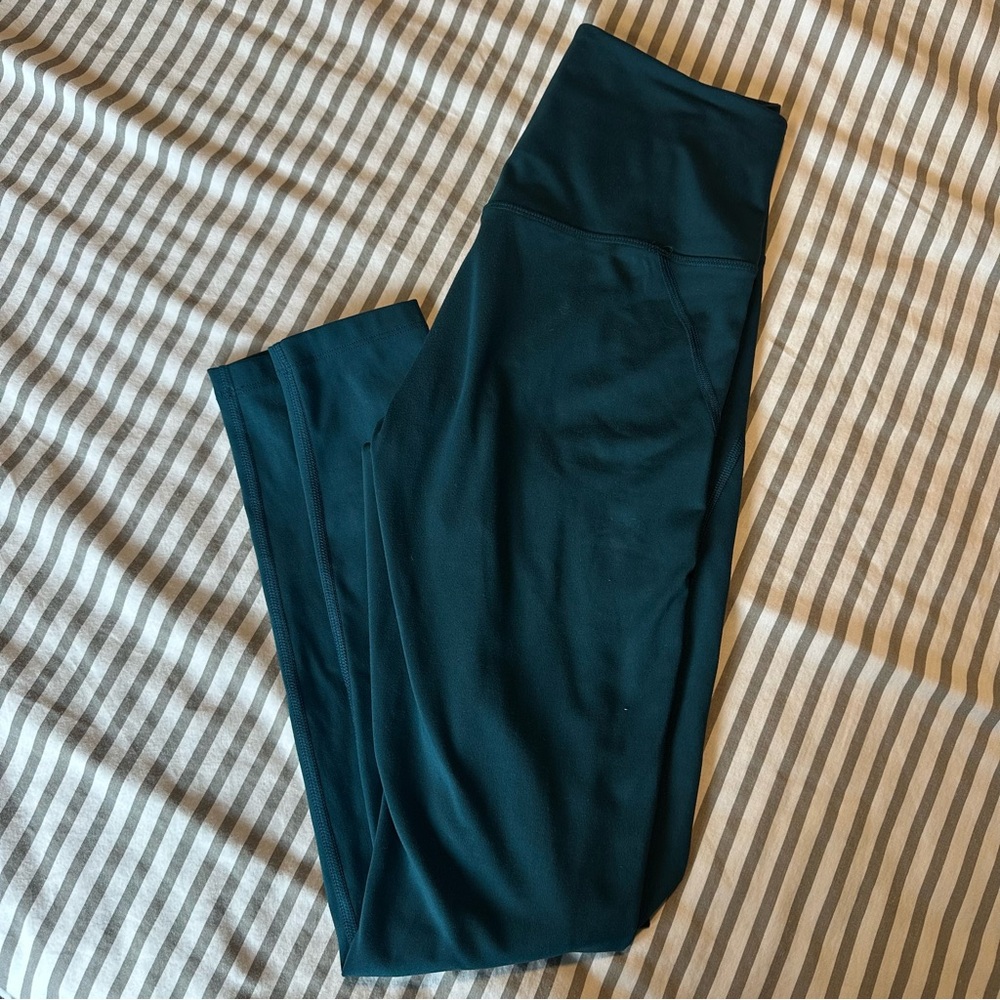 <SOLD> Girlfriend Collective Deep Teal Leggings - Picture 1 of 2